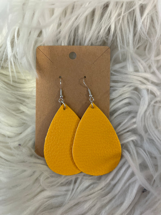 New faux leather  earring
