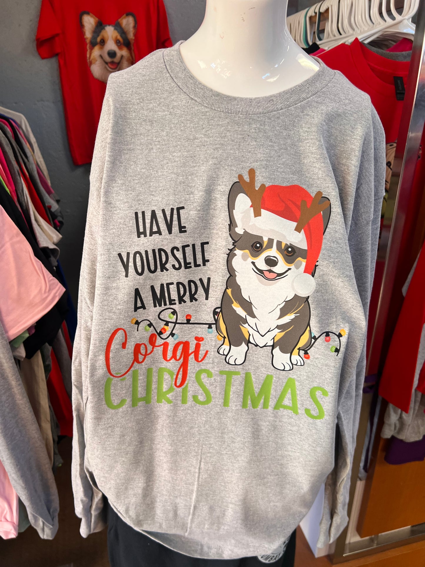 New unisex Christmas corgi
