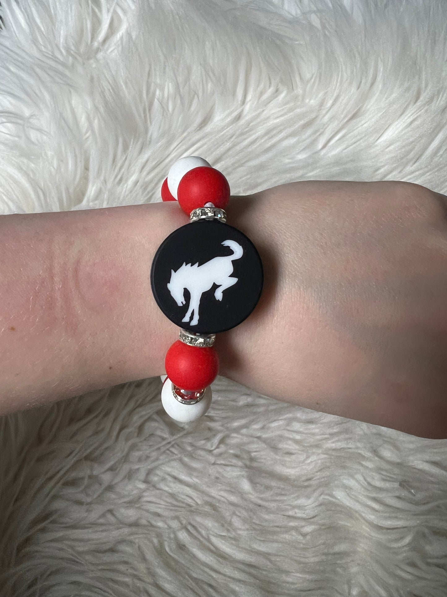 New keychain bracelet bucking horse