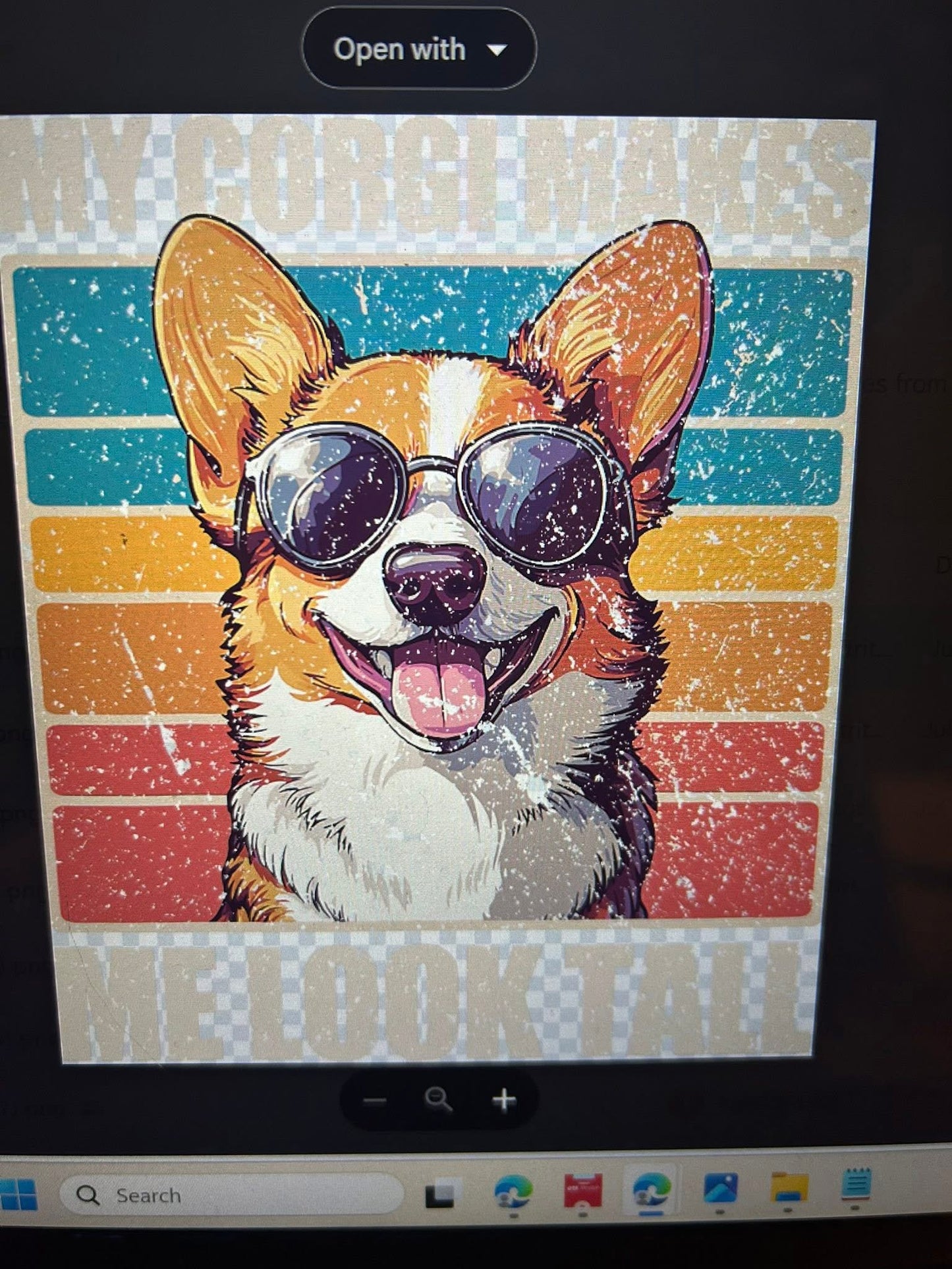 New DTF corgi