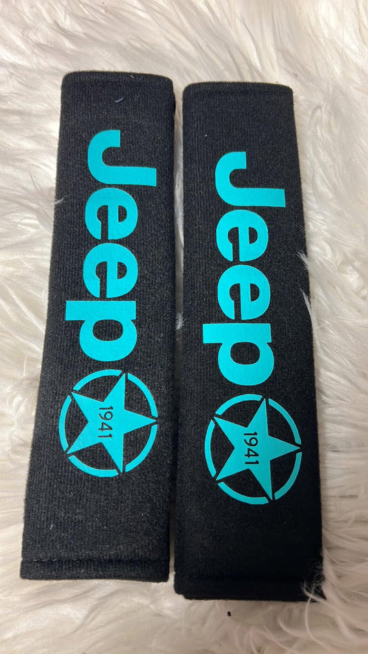 New seatbelt covers teal
