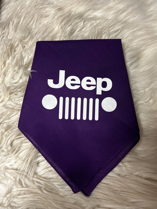 New dog bandanna purple