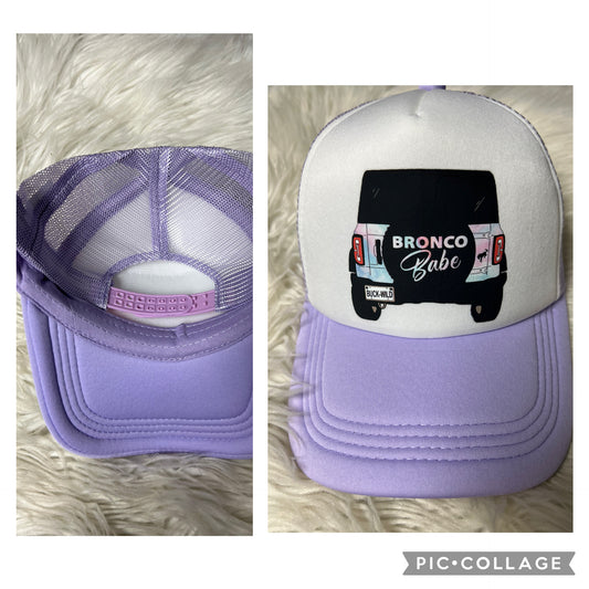 New hat purple tie-dye, 4 x 4