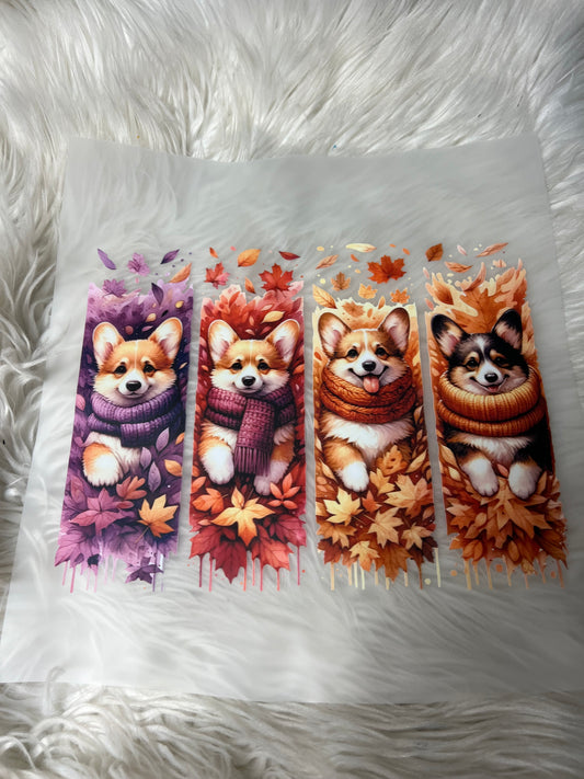 New DTF fall corgi