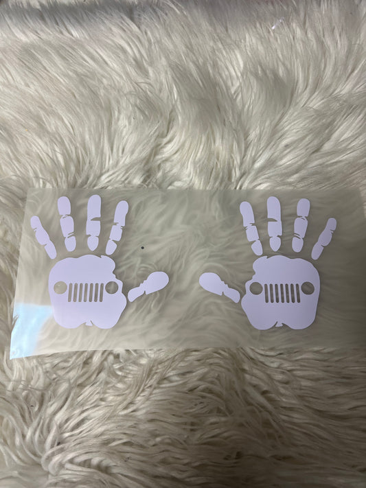 Vehicle wave car decals