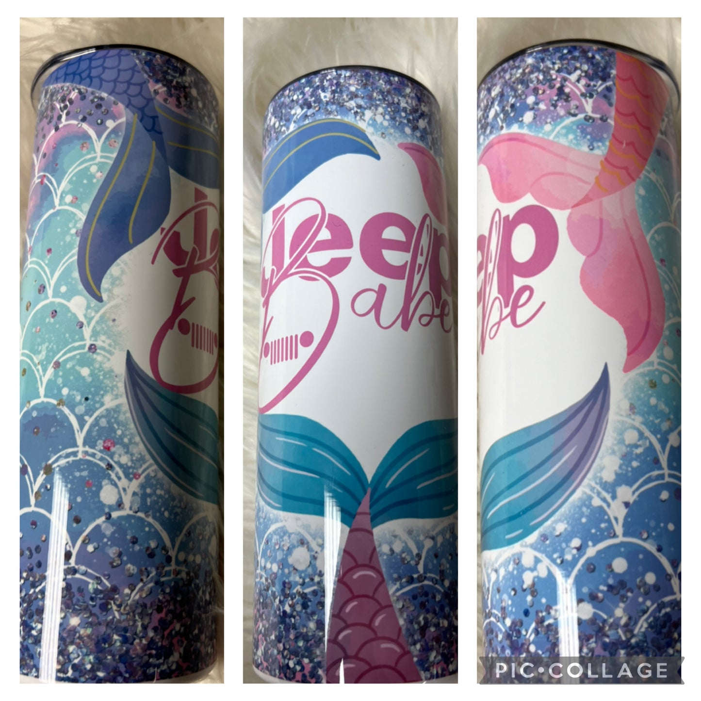 20 ounce metal Tumblr mermaid