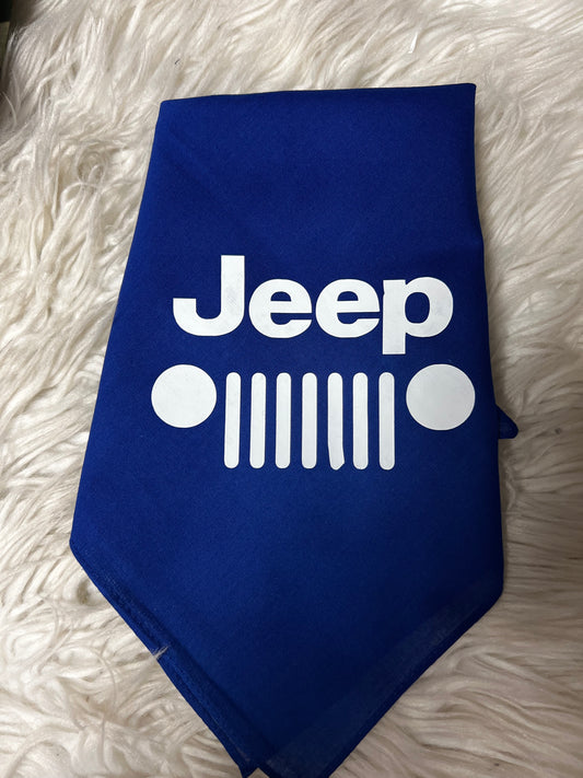 New dog bandanna blue