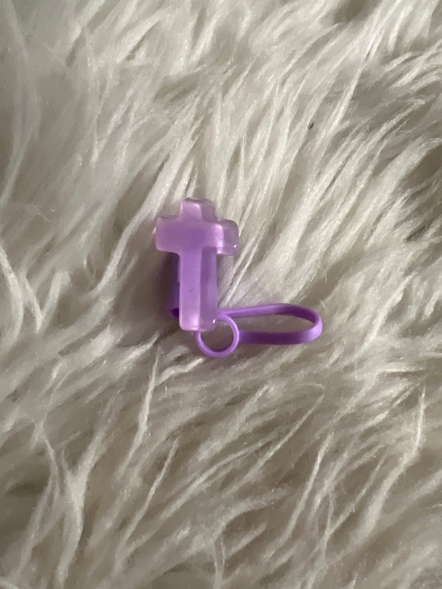 Straw topper cross