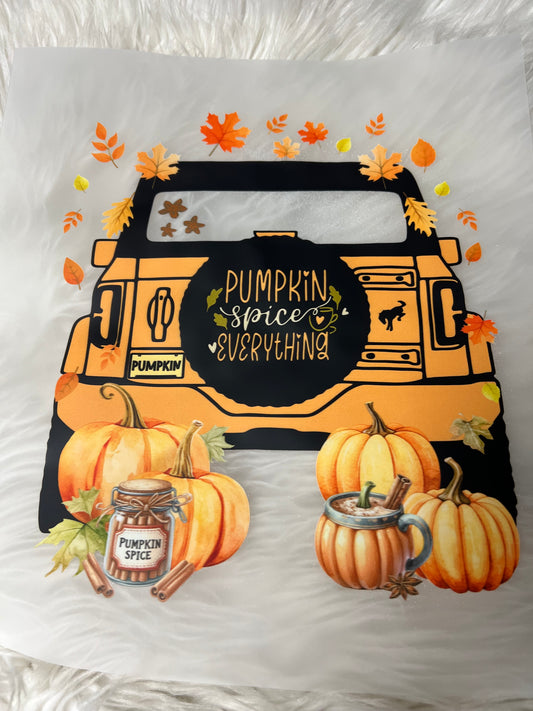 New DTF 4 x 4  pumpkin spice