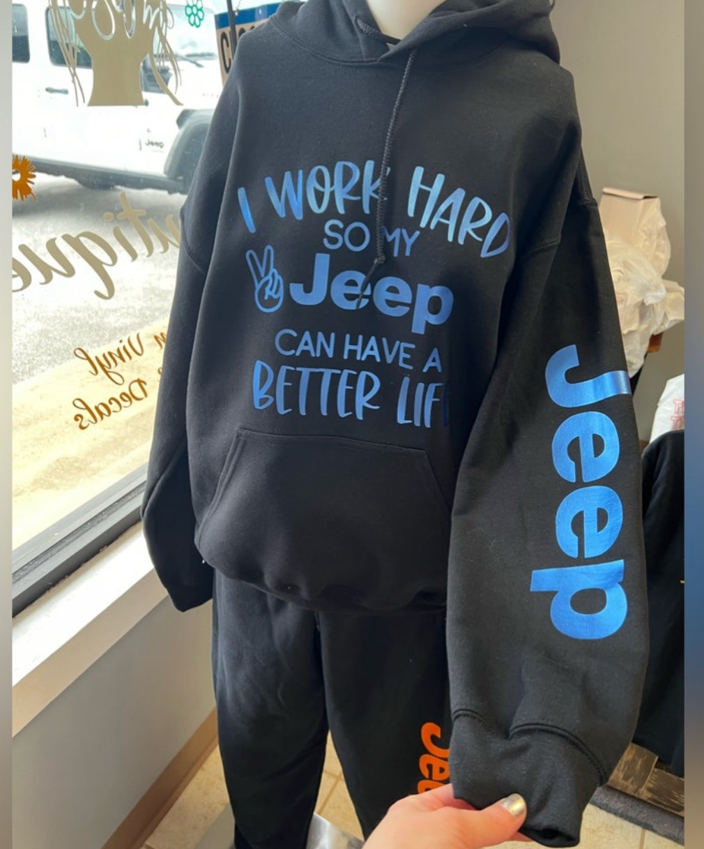 Brand new unisex 4 x 4 hoodie