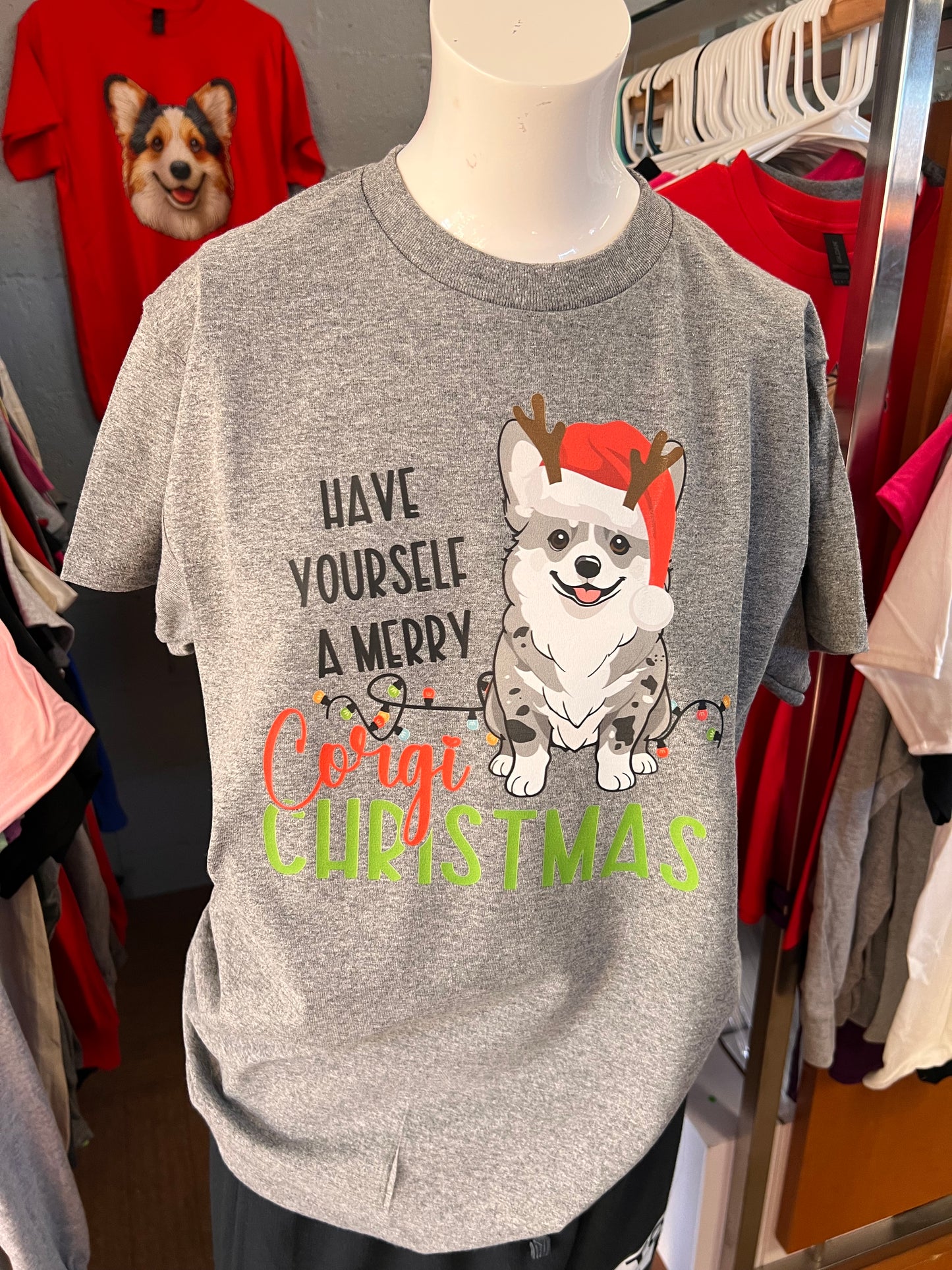 New unisex Christmas corgi