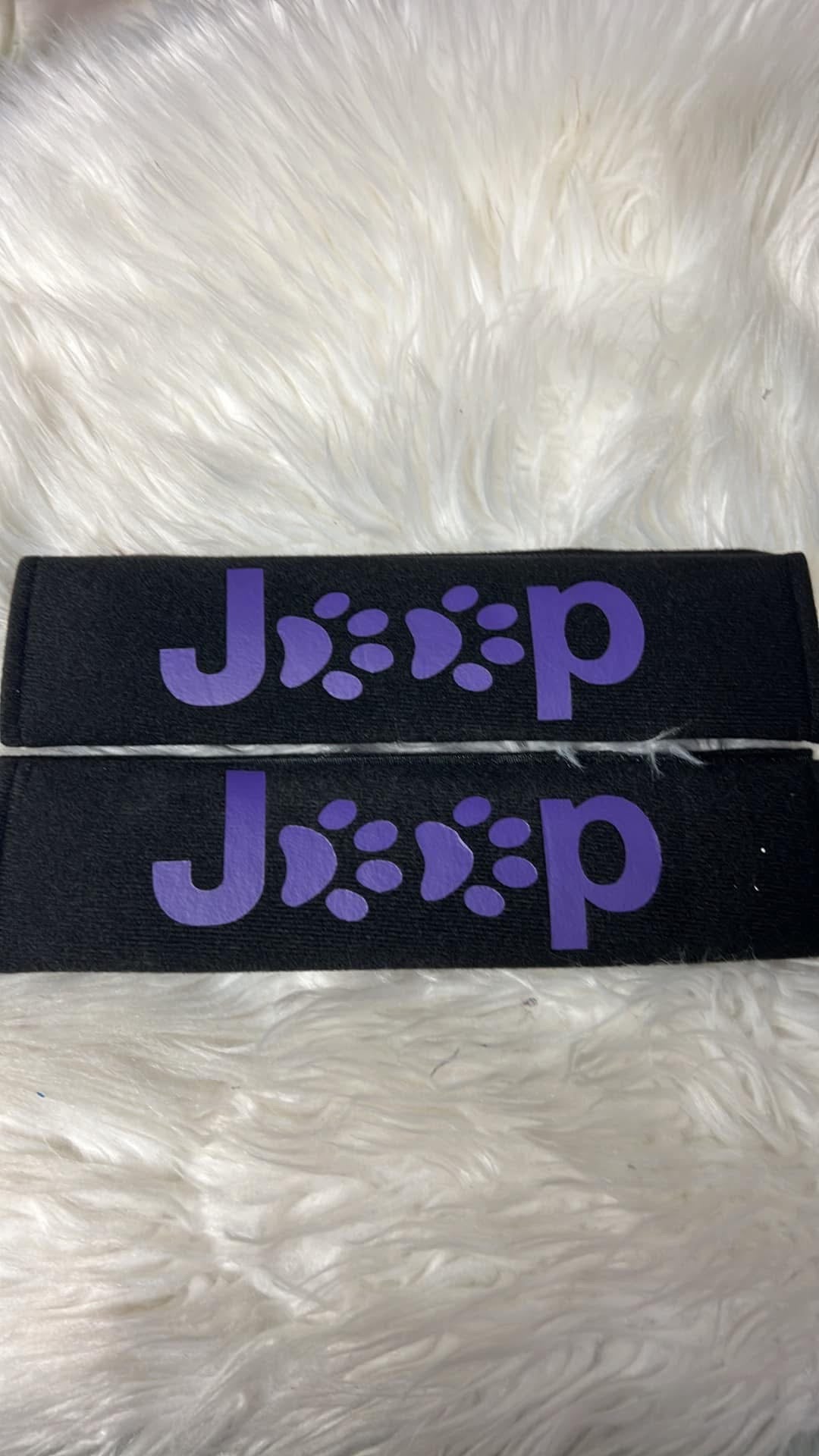 New seatbelt covers purple