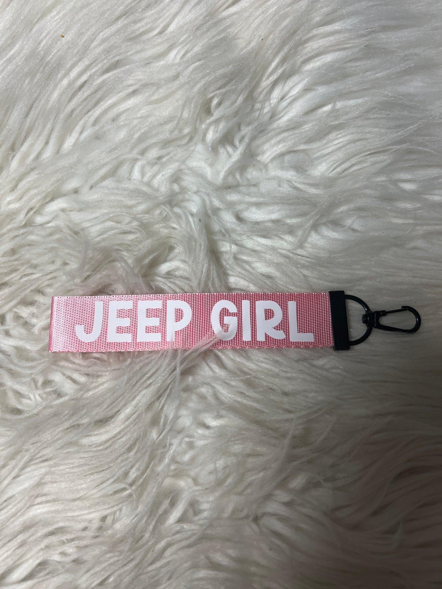 Keychain wristlet 4 x 4 pink