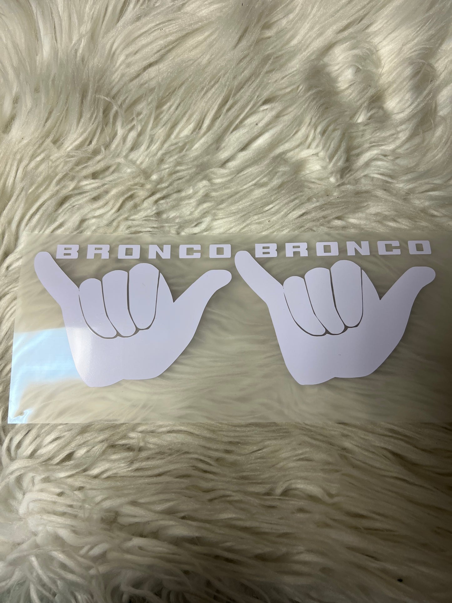 Vehicle wave car decals white