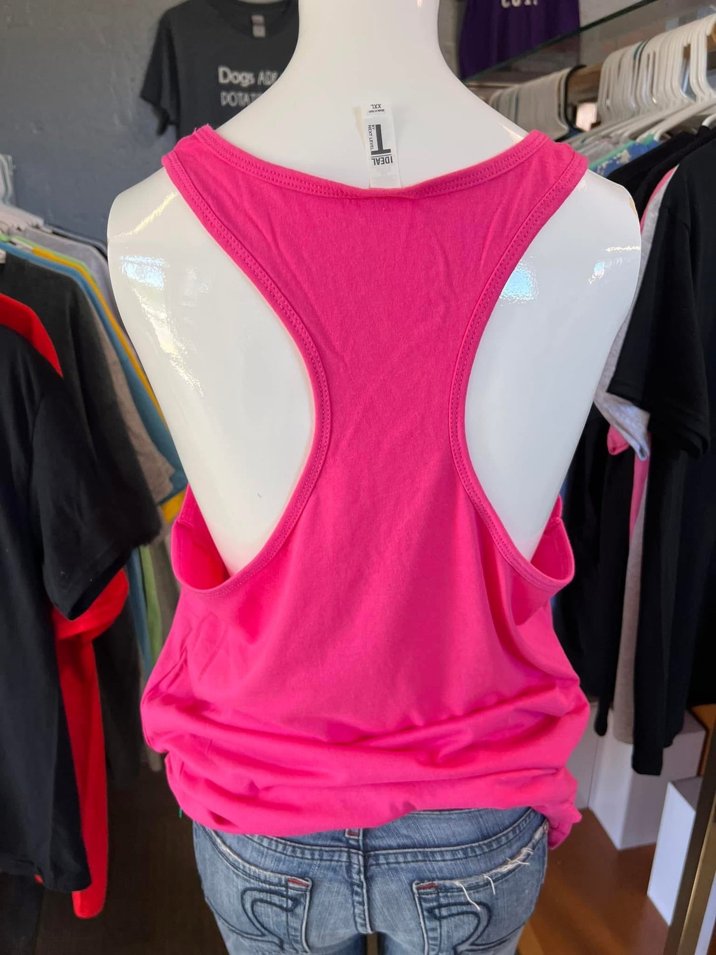 New ladies next level, Razorback tank top