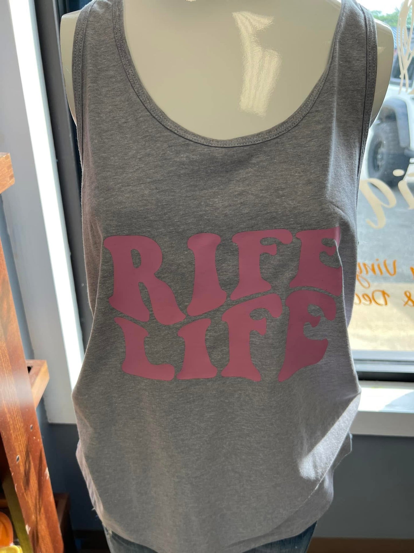 New ladies next level, Razorback tank top rife  life