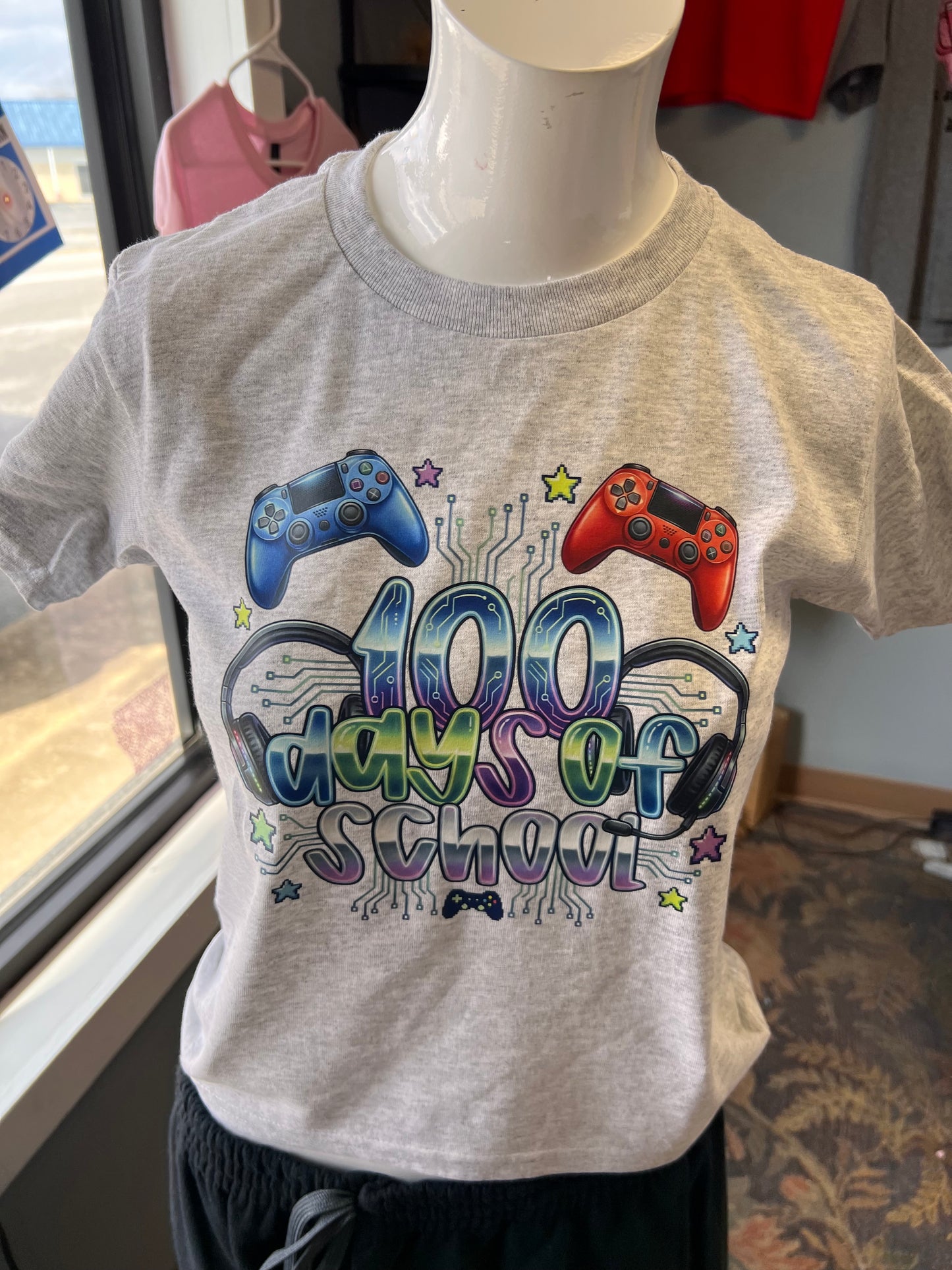 Unisex new T-shirt youth 100 days of school