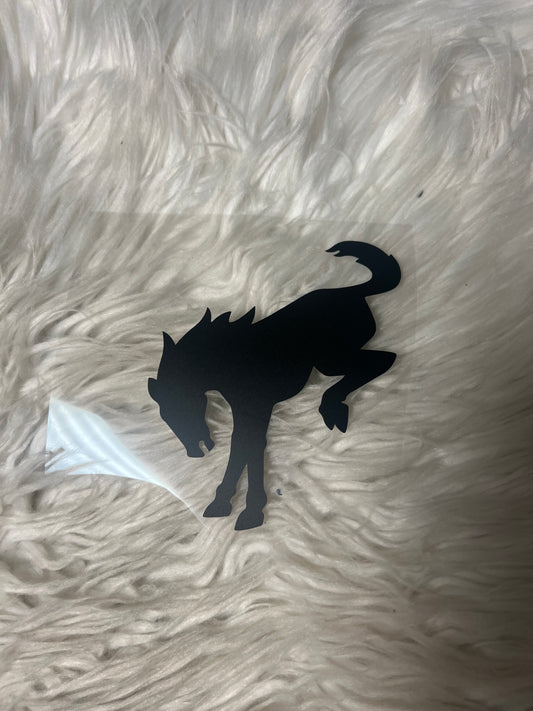 Bucking  horse car decal