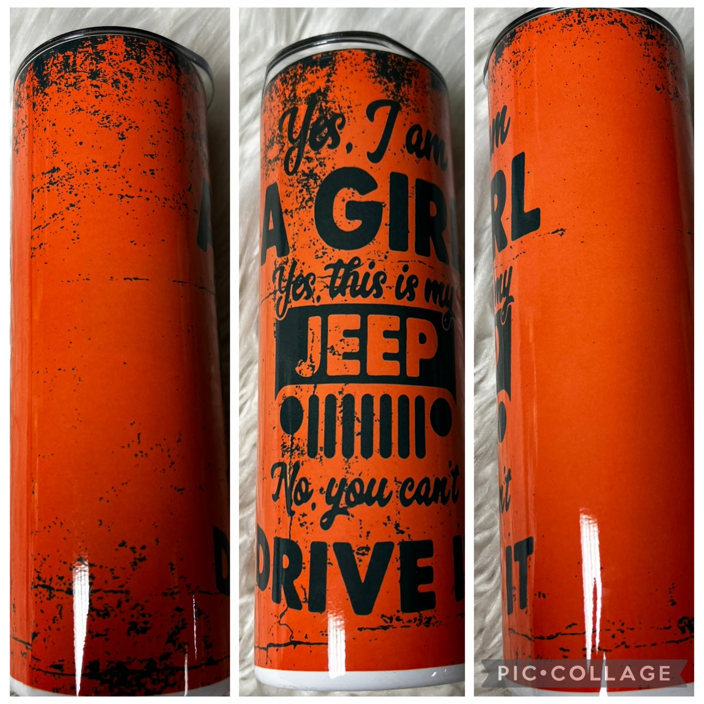 Orange 20 ounce Tumblr