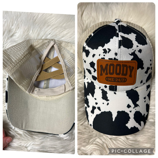 Brand new laser engrave patch cow with print moody 24/7