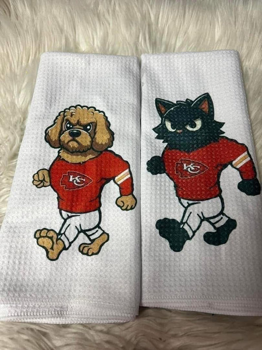 Decorative hand towel football