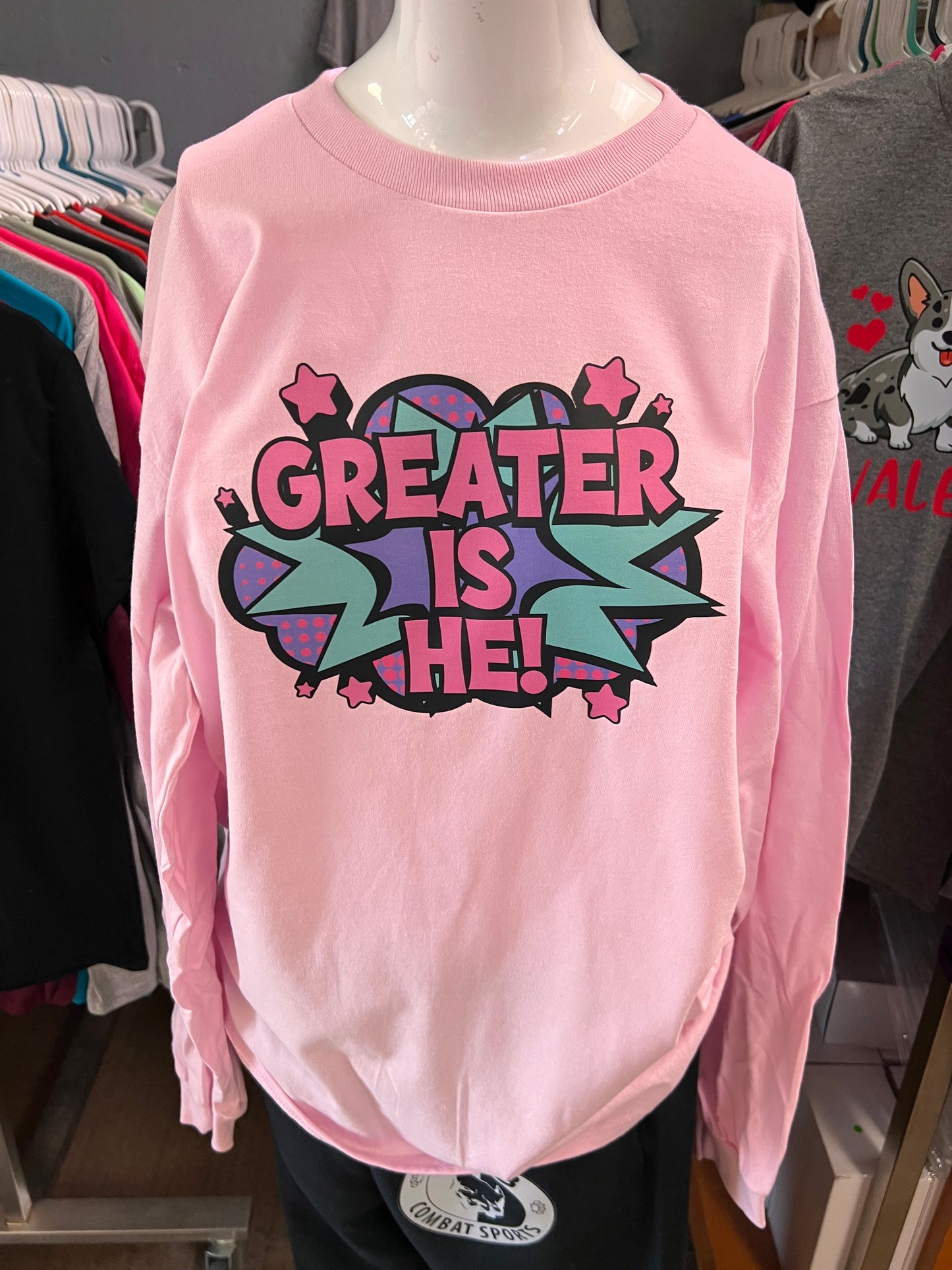 New unisex light pink god