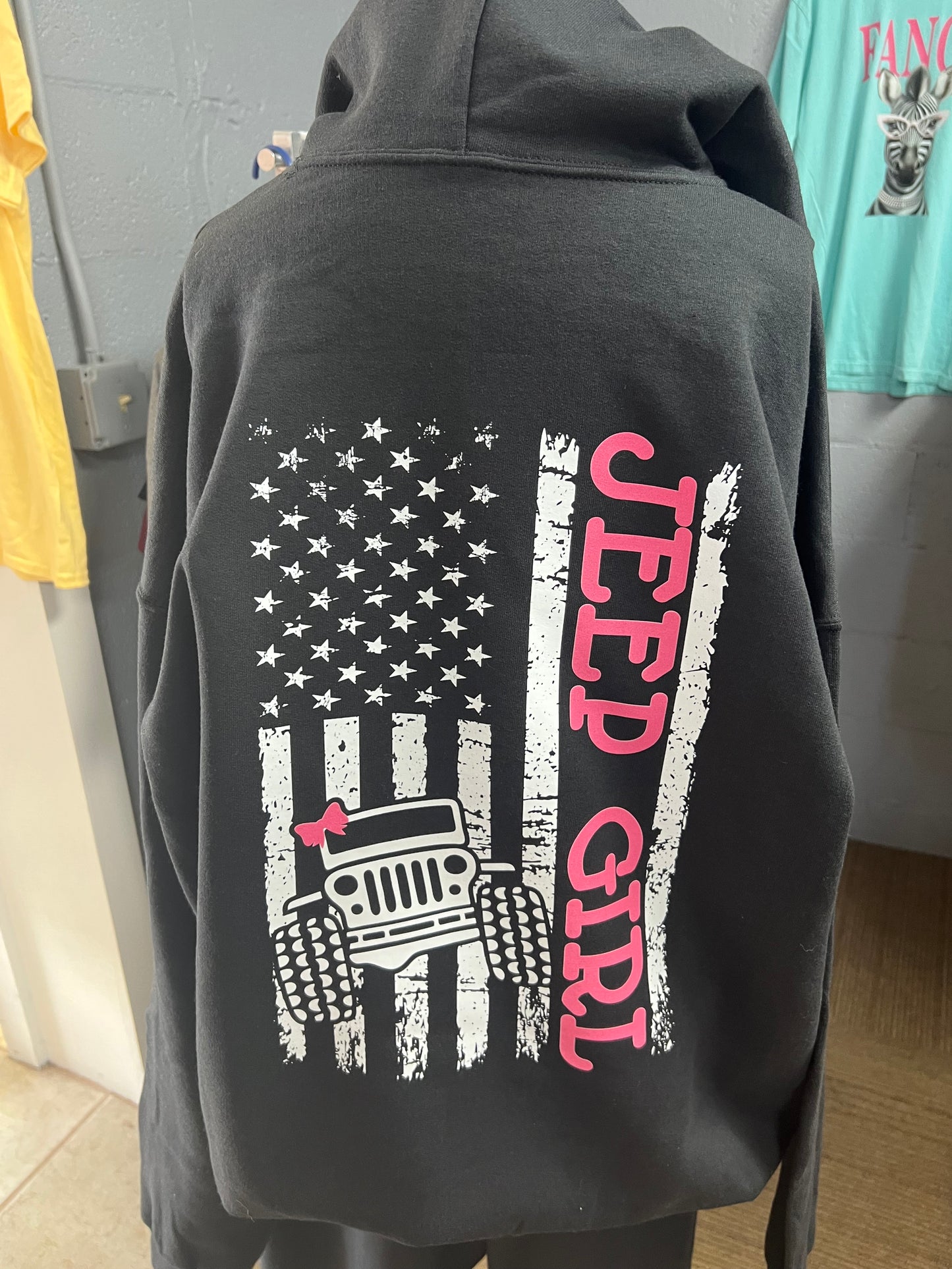 unisex design on back only pink