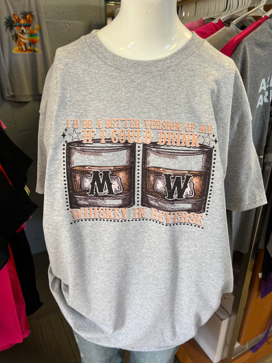 Brand new unisex T-shirt country whiskey glasses