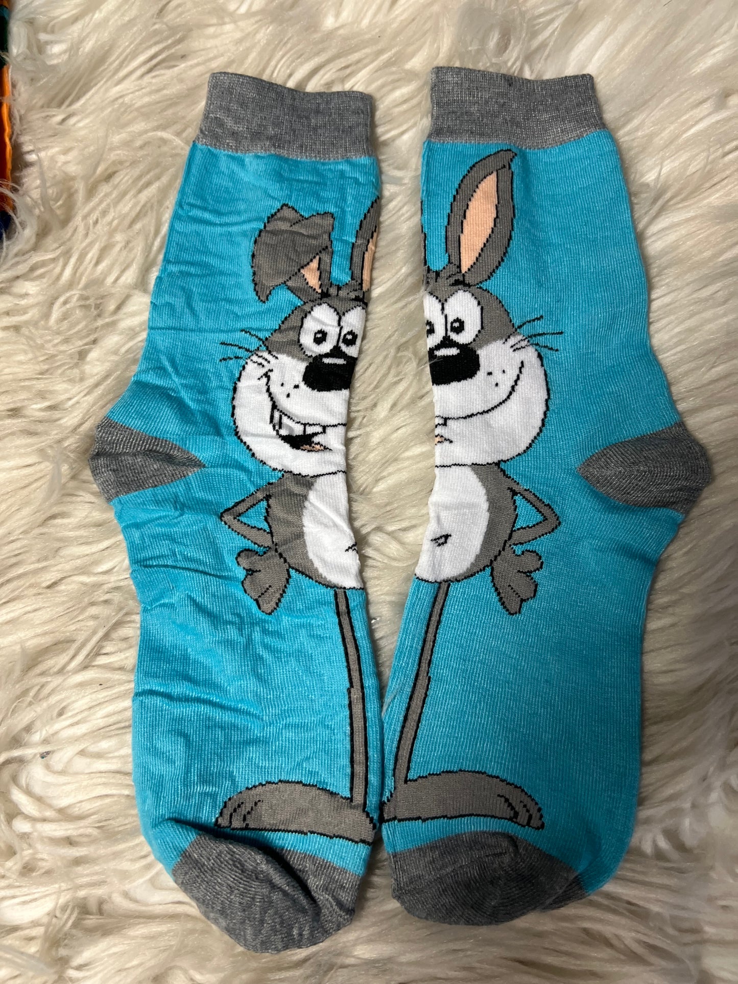 New adult one size graphic socks