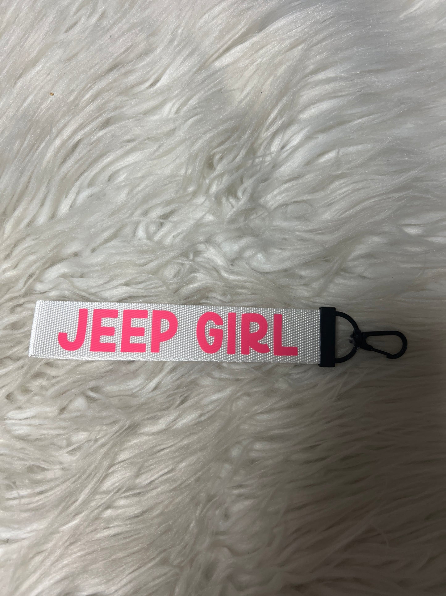 Keychain wristlet 4 x 4 pink