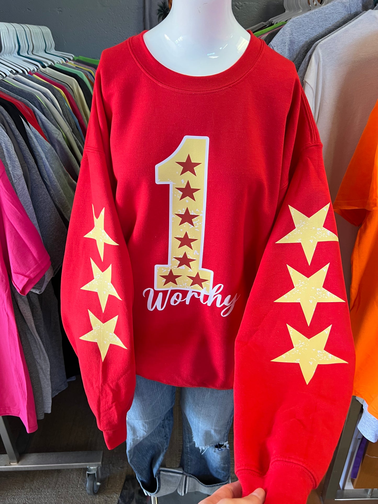 new unisex crewneck sweatshirt kc football 1