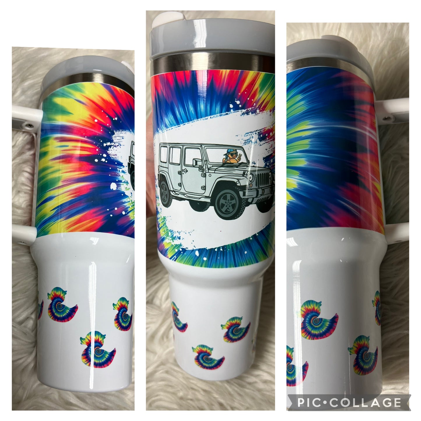 Brand new 40 ounce stainless steel Tumblr with handle