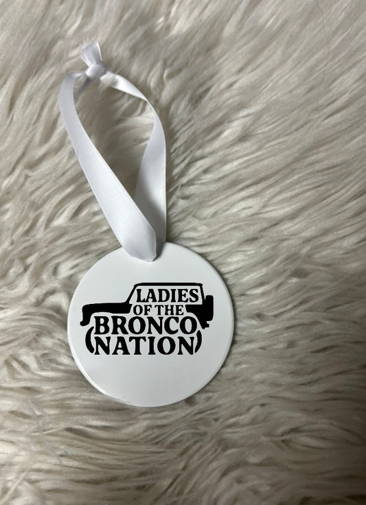 ladies of the b nation Christmas, ceramic ornaments 