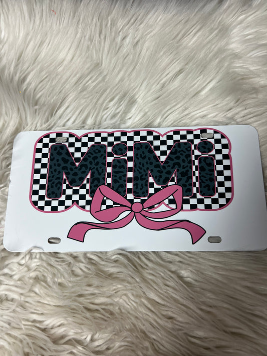 New vanity plate Mimi
