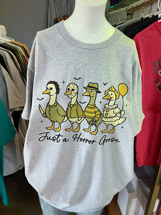 New  unisex T-shirt just a horror, goose scary