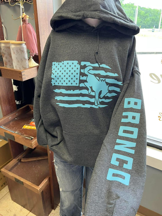 unisex  4 x 4 hoodie dark Heather