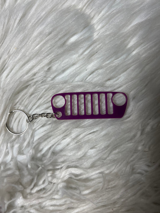 New 4 x 4 keychain purple