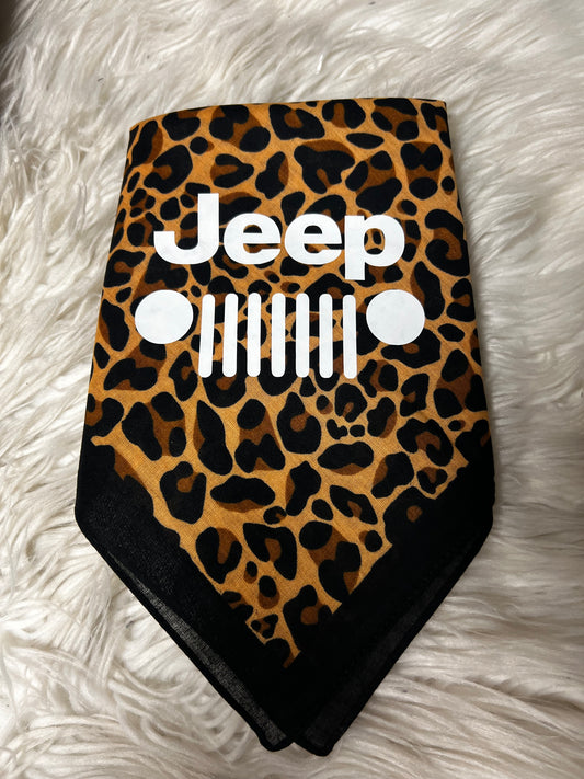 New dog bandanna  leopard