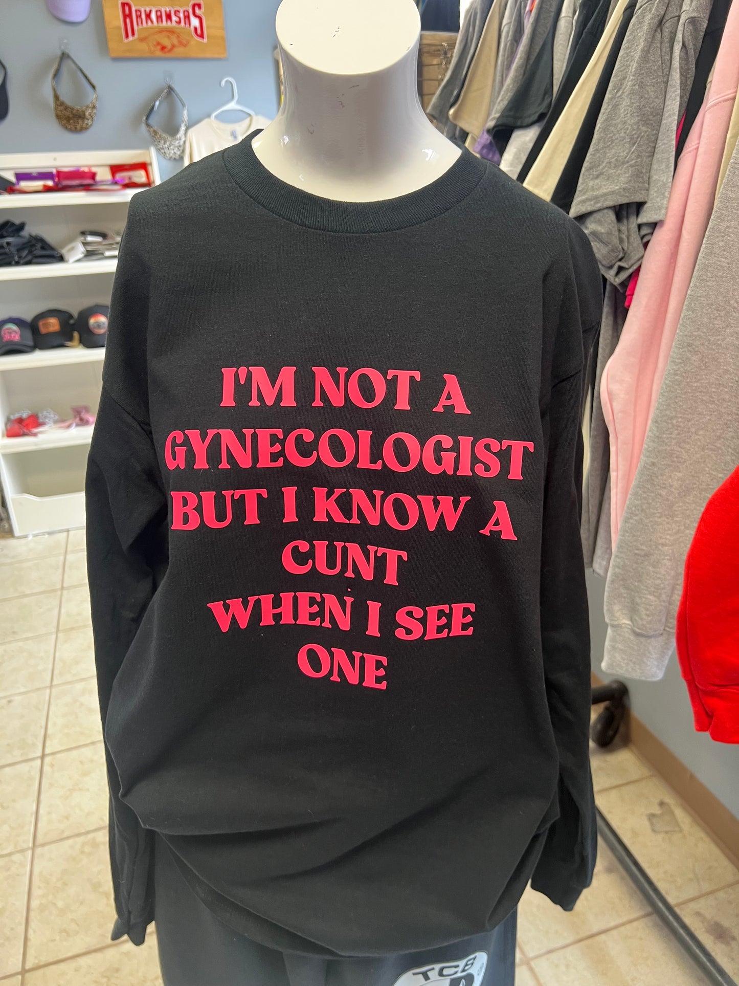 New unisex black with hot pink i am not a gynecologist but