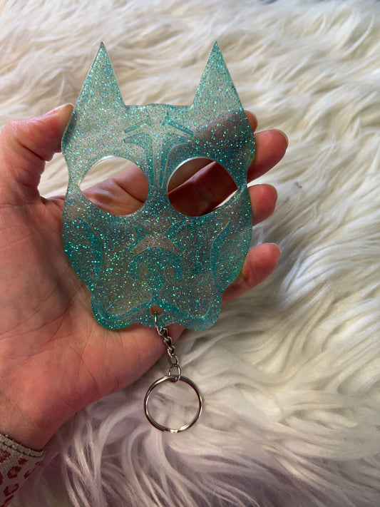 New self-defense resin keychain dog