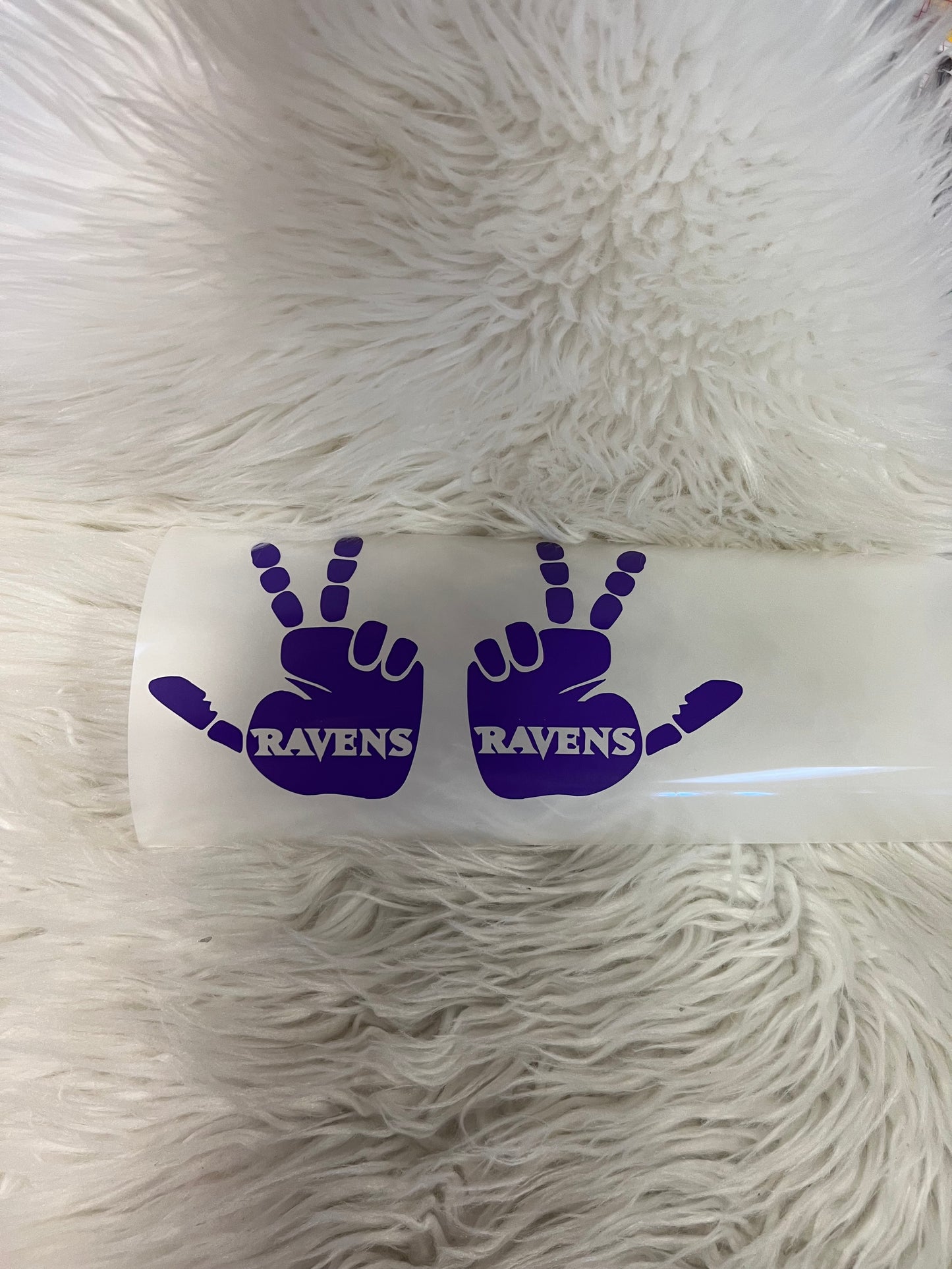 Vehicle wave car decals purple