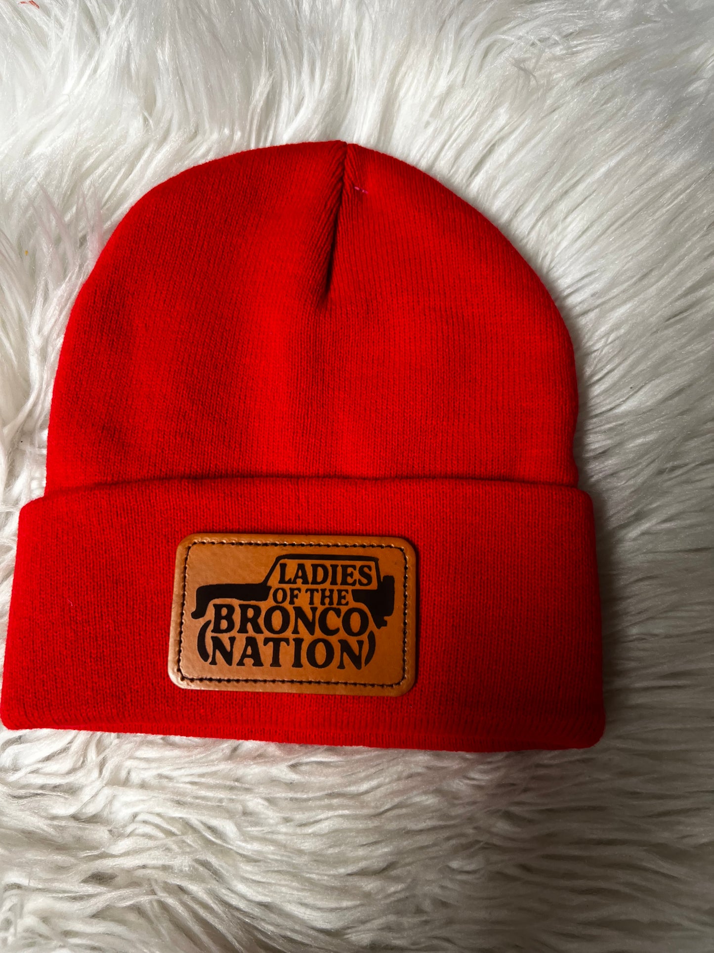 Ladies of the B nation beanie red