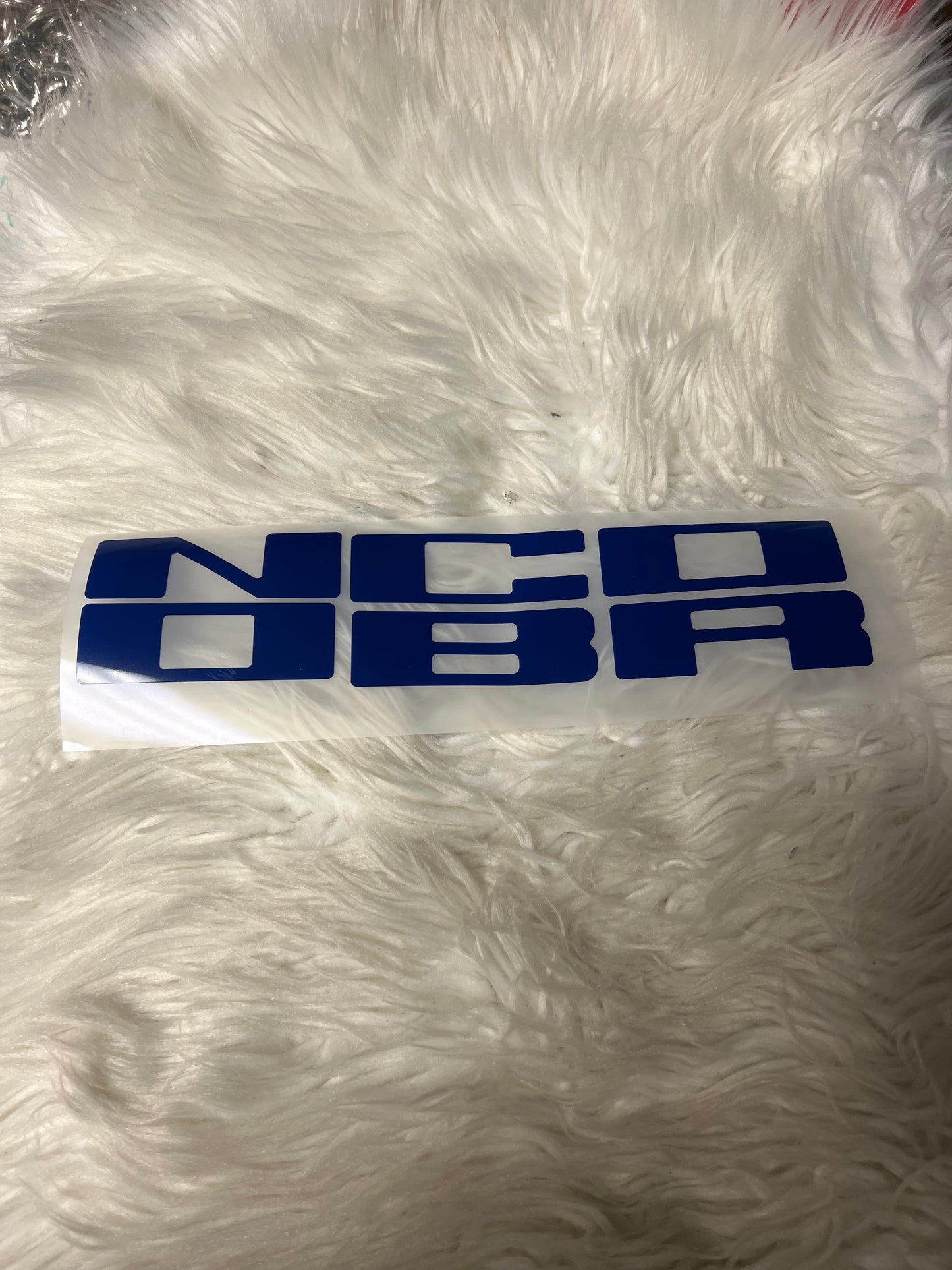 New car decals the letters on the grill