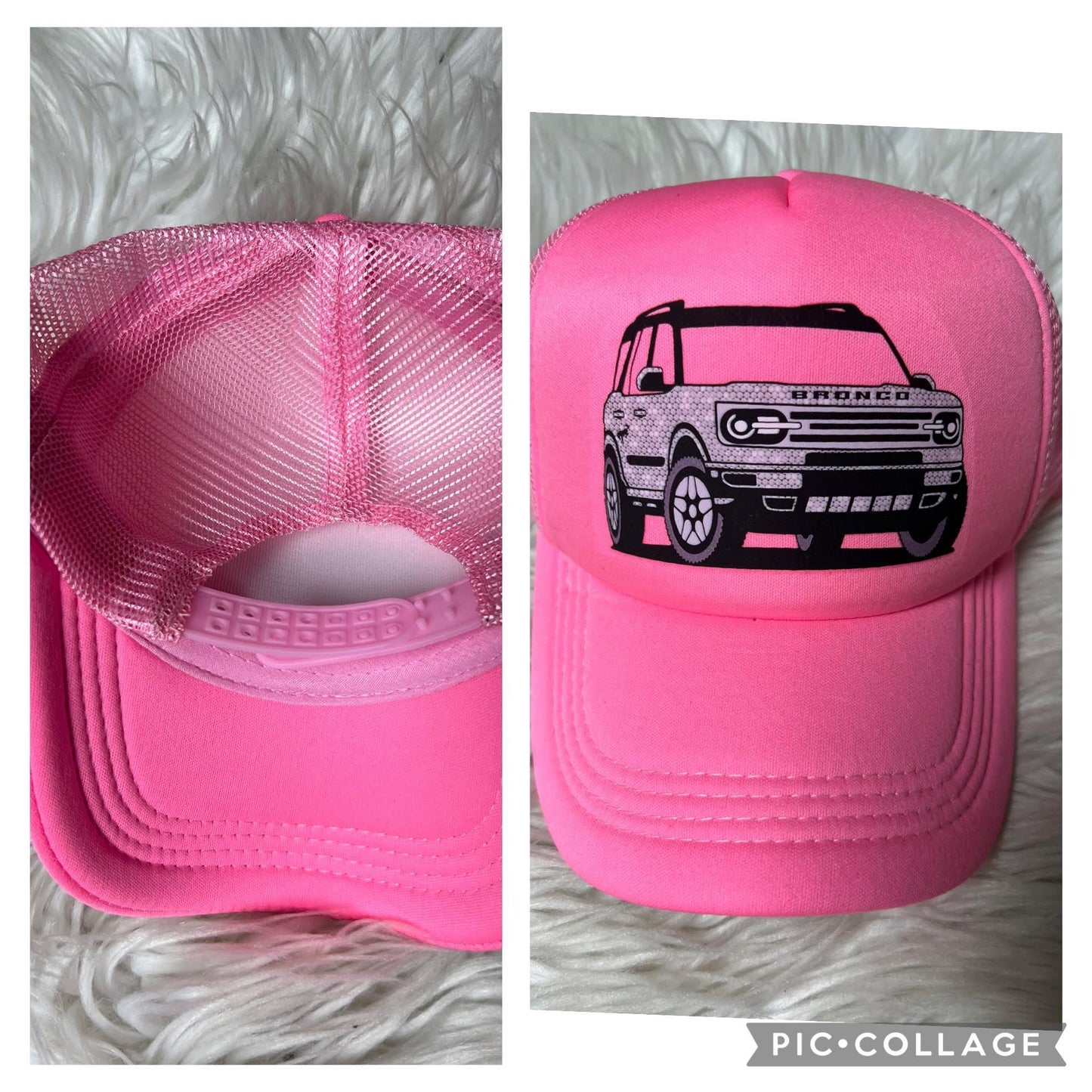 New hat hot pink , 4 x 4