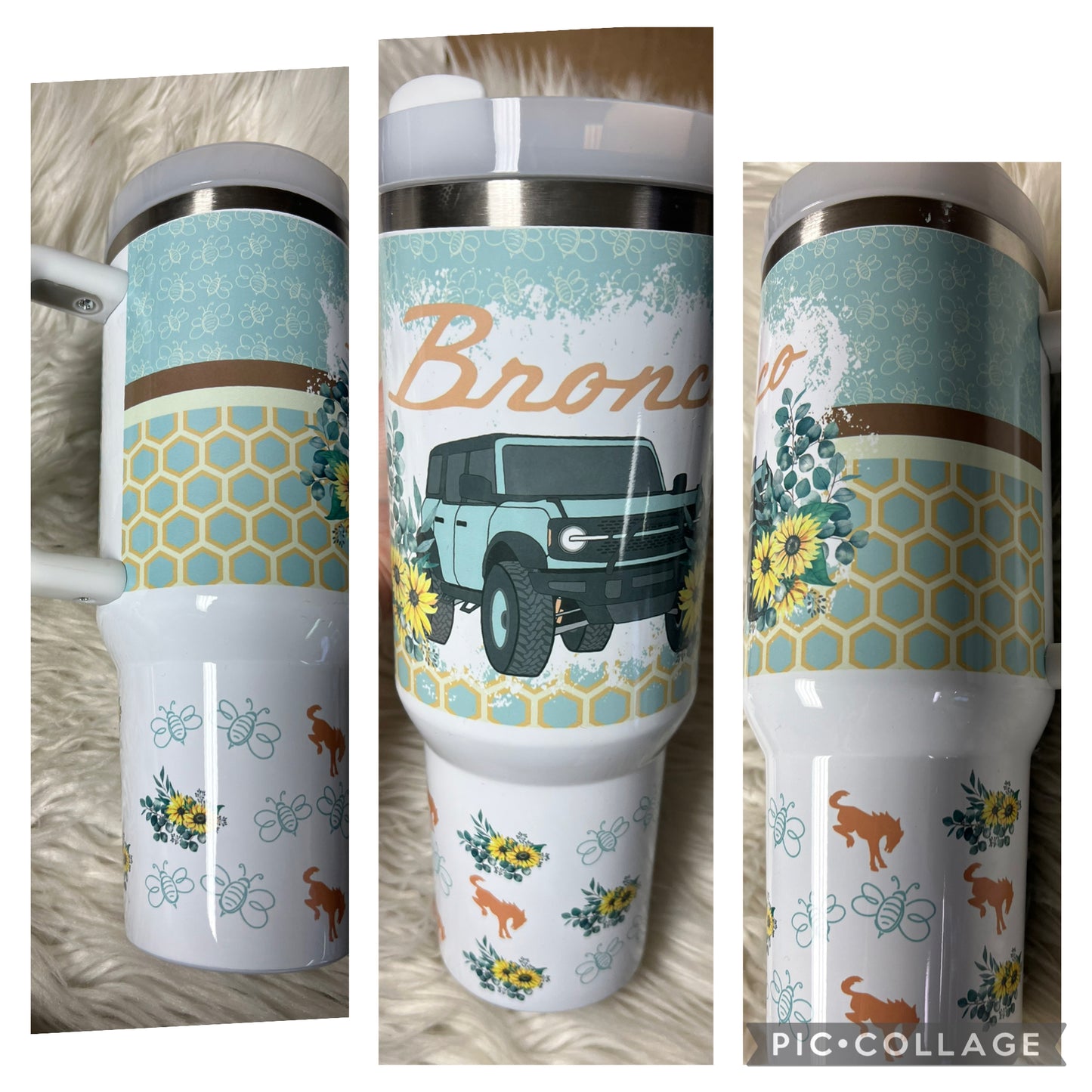 New 40 ounce stainless steel Tumblr with handle