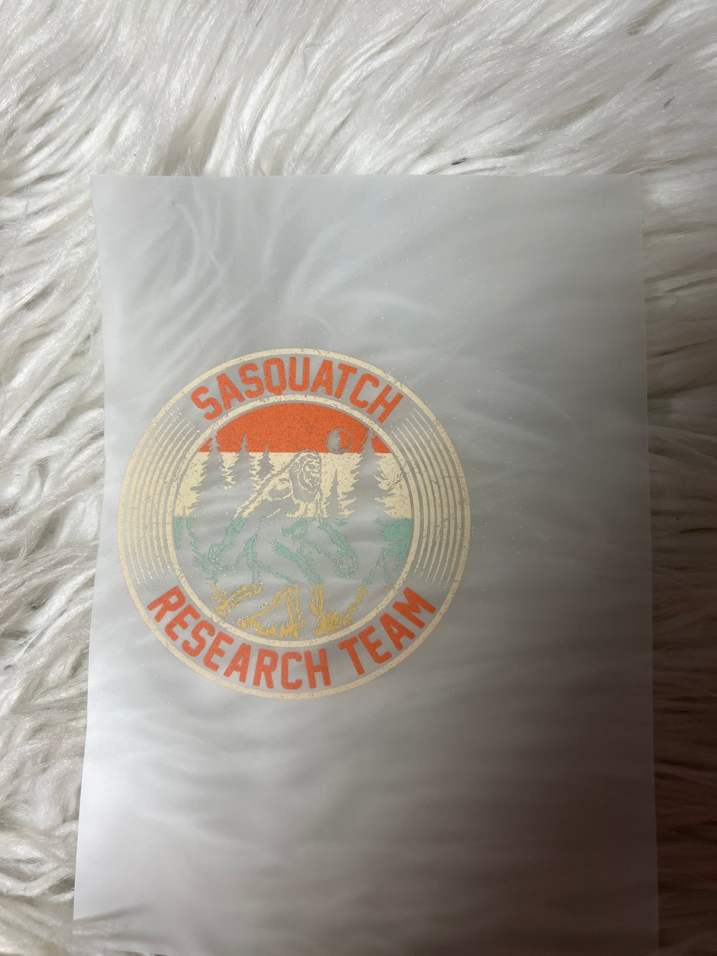 DTF print Sasquatch