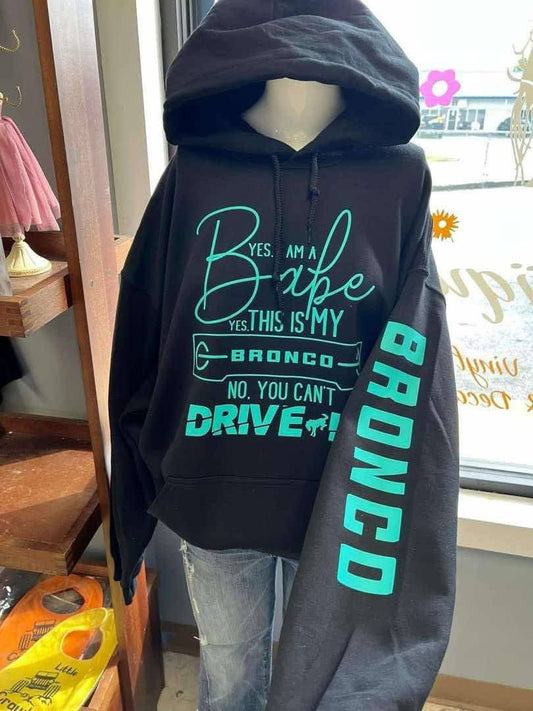 unisex  4 x 4 hoodie black