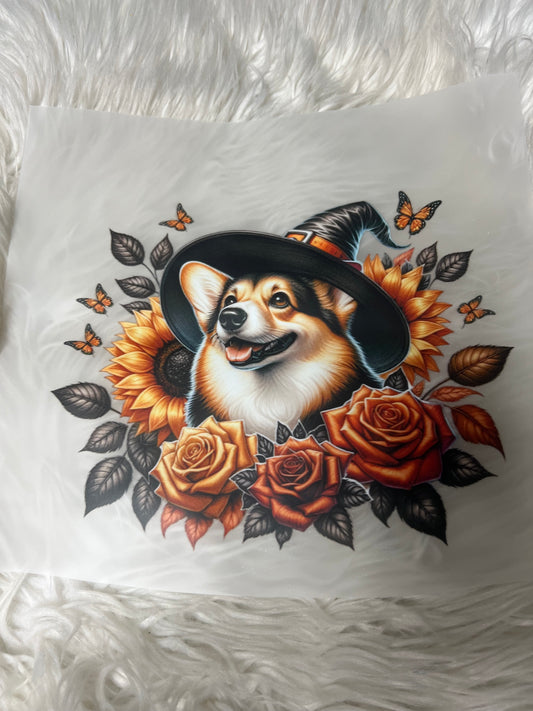 New DTF corgi Halloween