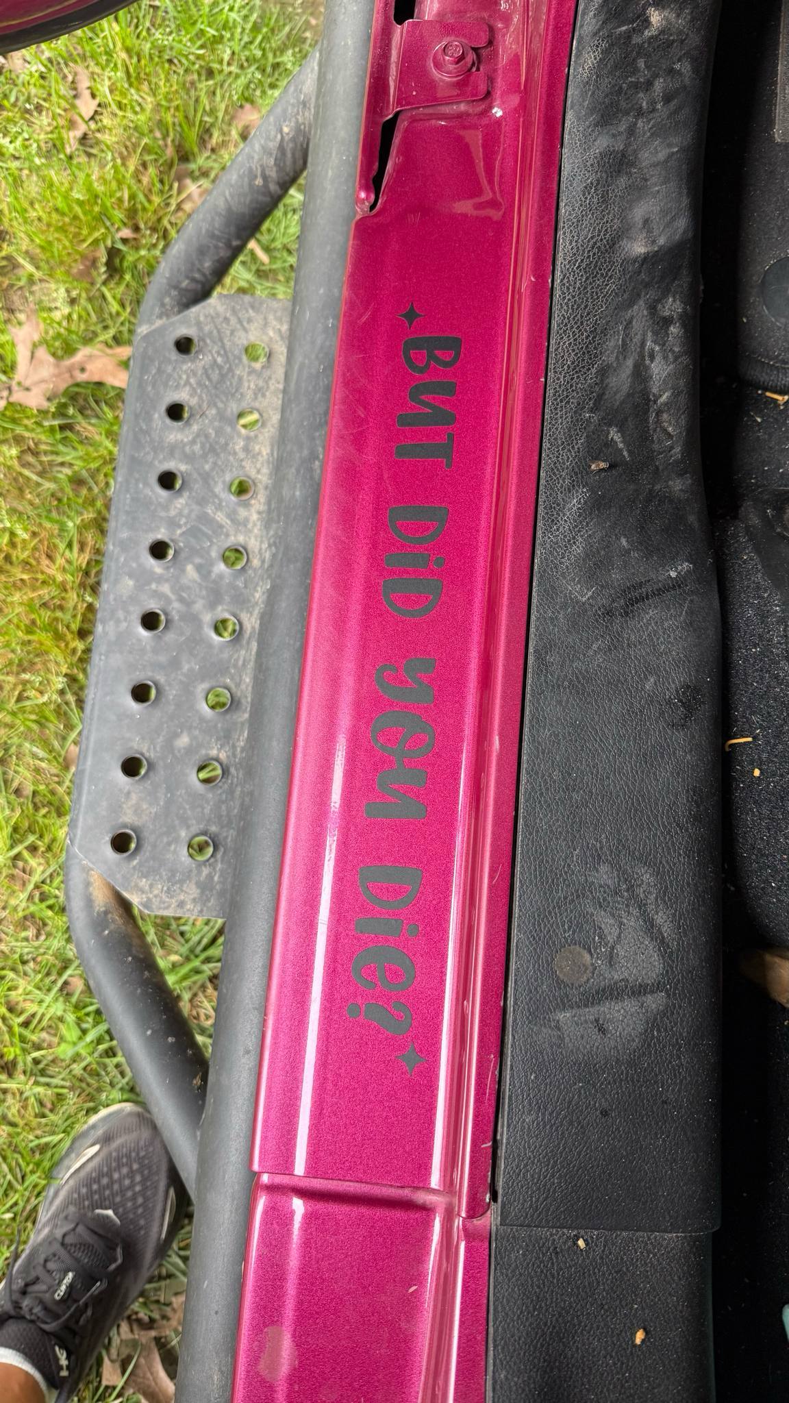 New door handle decals