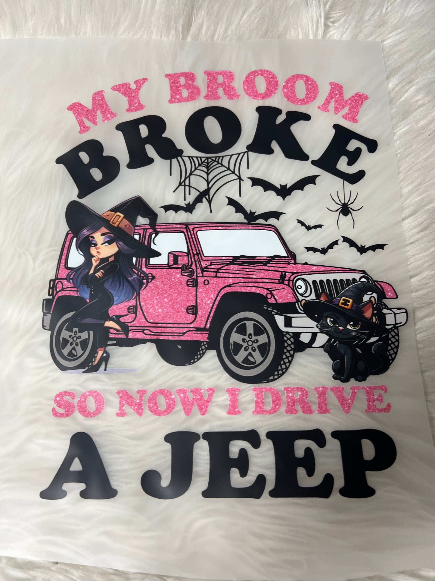 New DTF 4 x 4 broom broke pink